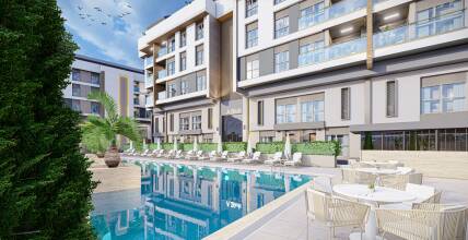 Apartments in Konyaaltı in a luxury complex