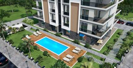 Apartments in a low-rise building with a pool in Antalya