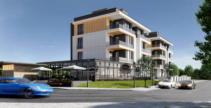 Three-room apartments in a complex in Antalya
