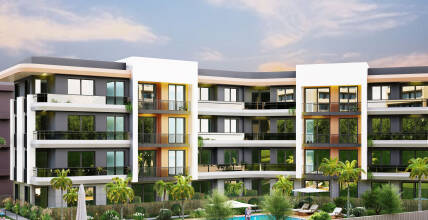 Apartments in a complex with