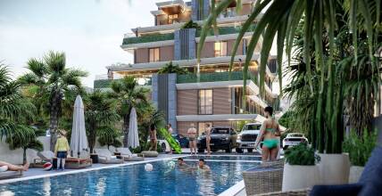 Luxe Apartments in a complex with high quality in Antalya