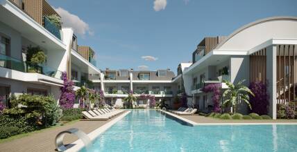 Luxury apartments in a complex close to the sea in Antalya