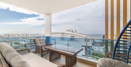 Sea View 3+1 Apartment in Tosmur, Alanya — Furnished Resale with Residence Permit